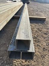 3pc 4"x4”x22’9” Galvanized Square Tubing