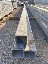 3pc 4"x4”x25’2” Galvanized Square Tubing