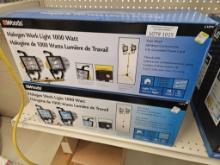 Lot of 2 NEW Woods 1000W Halogen Work Lights