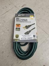 Lot of 5 NEW Master Mech 20' 16ga Extension Cords