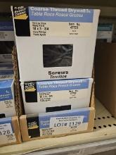 Lot of 4 Boxes of Coarse Drywall Screws 5lb