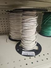 (2) Used Spools of White 10 Strand Copper Wire