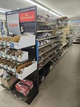 24' Section of Shelving Units w/Bins