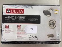 NIB Delta Brush Nickel Tub and Shower Faucet Set