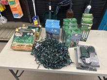 Box Lot of NEW Assorted Christmas Lights and More