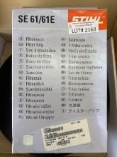 Lot of 3 Stihl 49015009004 Filter Bags SE 61 E