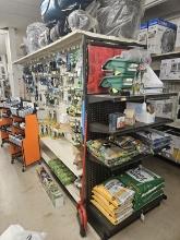 12' Section of Shelving Units (NO CONTENTS)