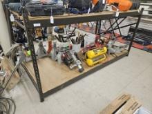 Lot of 2 Metal Shelving Units with Boards