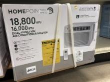NEW Homepoint Cool/Heat Window Unit 18K/16K BTU