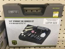 NEW Master Mechanic Die Grinder Kit, Straight, 1/4