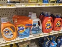 Shelf Lot of Cleaning Supplies