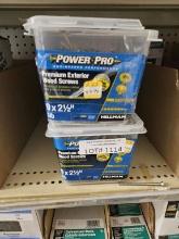 Lot of 2 Boxes of Premium Exterior Screws 5lb