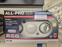 (2)NEW All-Pro LED Revolve Security Floodlight