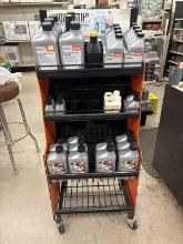 Rolling Stihl Display with Oil Contents