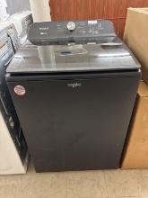 Whirlpool Top Load Washer in Volcano Black