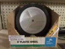 Lot of 4 NEW 8" Plastic Replacement Wheels