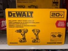 NEW Dewalt 20V Drill/Impact Driver Combo Set