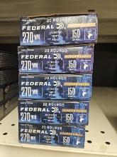 100rds Federal Power-Shok 270Win 150gr JSP