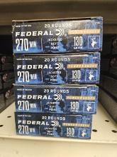 80rds Federal Power-Shok 270Win 130gr JSP