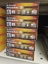 20rds Federal Fusion 270Win 130gr BSP