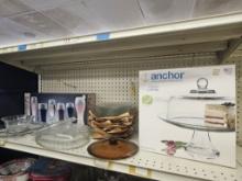 Shelf Lot of New Kitchen Glassware