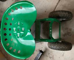 John Deere Rolling Garden Seat