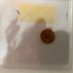 1853  $1 gold piece