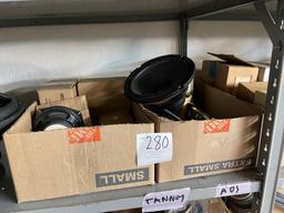 Approximately Thirteen Various Speakers, Sizes And Brands