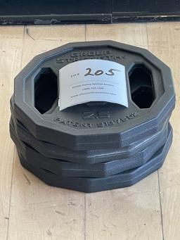 Group Strength free weights - stack of 4