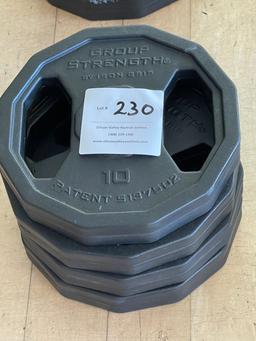 Group Strength free weights - stack of 4