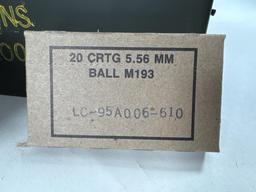 41-Boxes of 20 CRTG 5.56 mm Ball M193 with Metal
