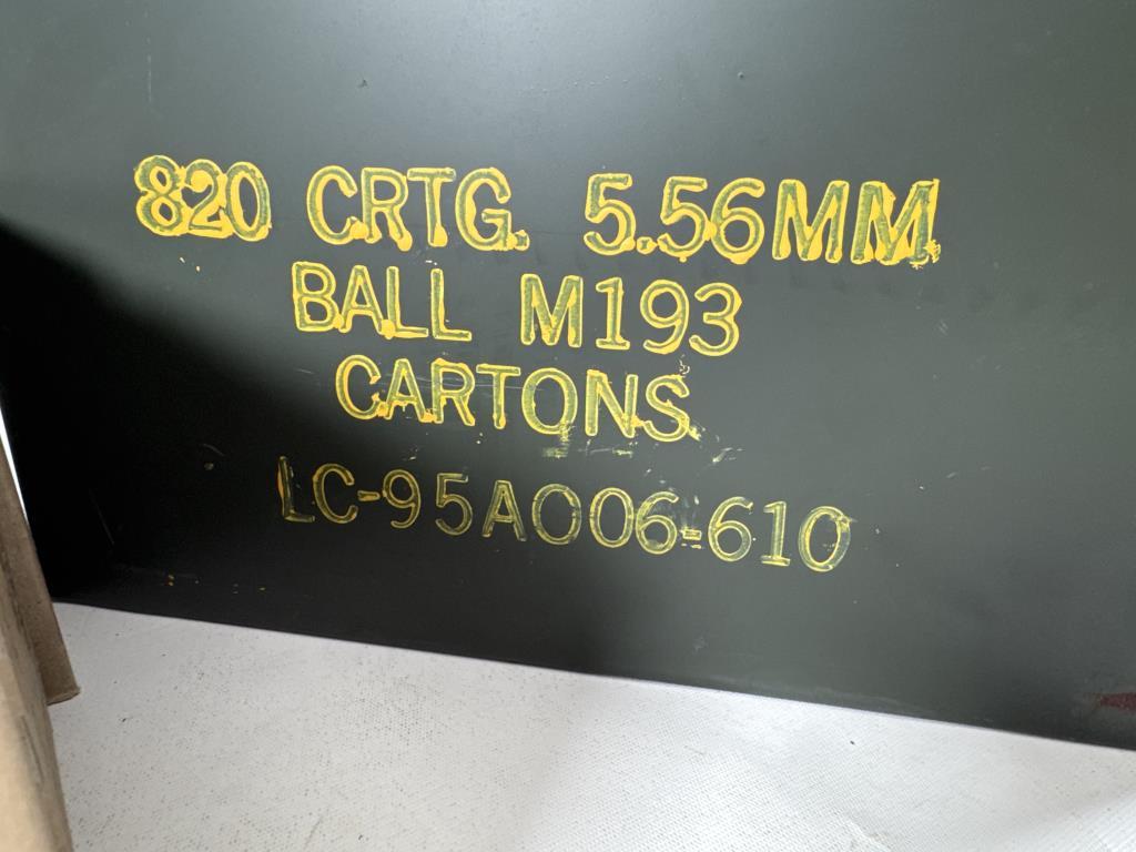 41-Boxes of 20 CRTG 5.56 mm Ball M193 with Metal