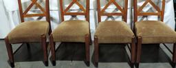 Set Of 4 Oak Side Chairs