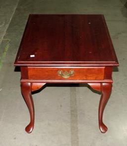 Mahogany 1 Drawer Side Table