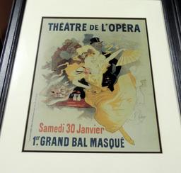Pair Of Frame Reproduction French Theater Prints