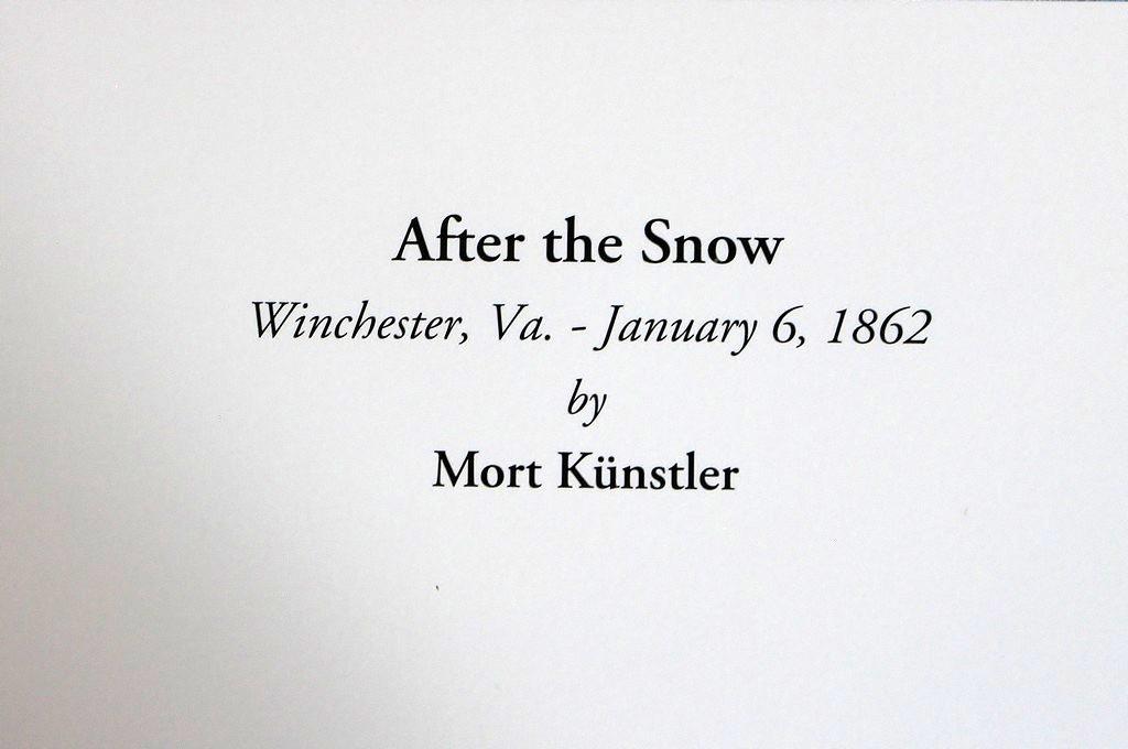 Mort Kunstler 1998 "After the Snow"