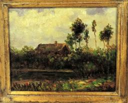 Signed Impressionist Oil On Canvas Landscape