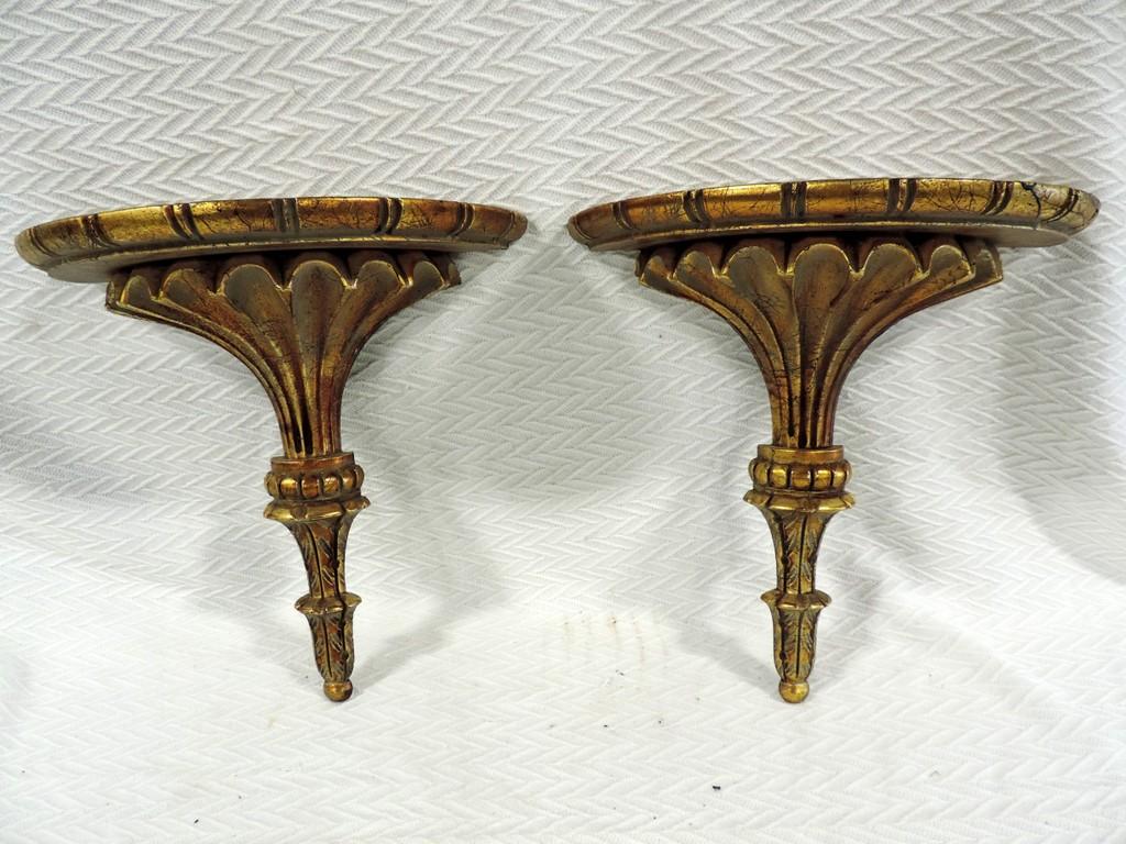 Pair Of Classical Wall Shelves