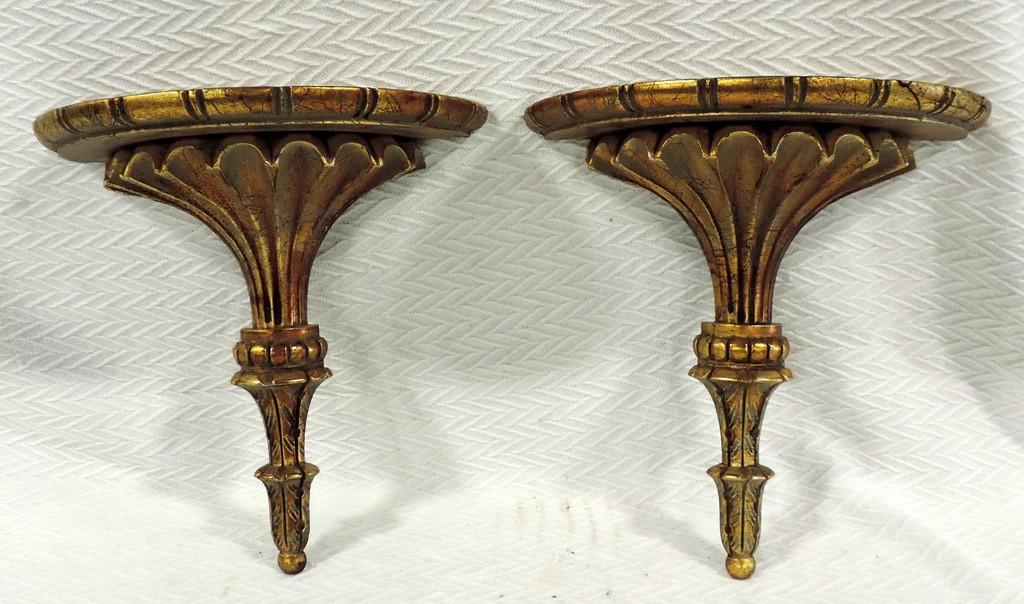 Pair Of Classical Wall Shelves
