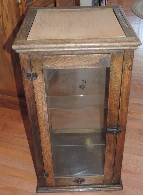 Antique Oak Country Store Display Case