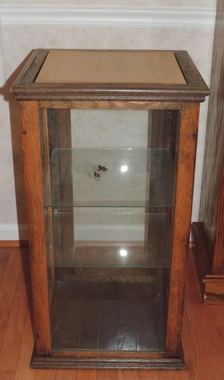 Antique Oak Country Store Display Case