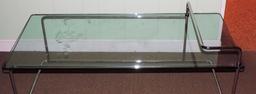 Chrome and Glass Multi Level Table
