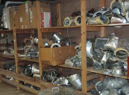 Large Lot of  Sheet Metal Duck Fittings