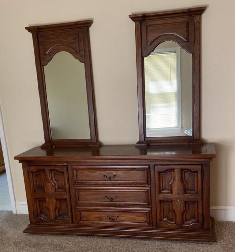 Five-Piece Pecan Link Taylor Bedroom Suite
