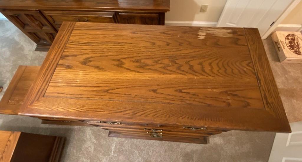 Five-Piece Pecan Link Taylor Bedroom Suite