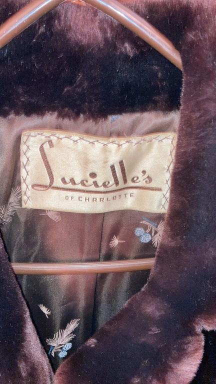Lucille's Of Charlotte Brown Fur Jacket