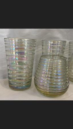 Iridescent Glass Set