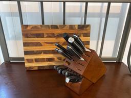 JA Henckels Knife Set with Block
