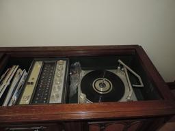Magnavox 1970's Record Player And Cabinet