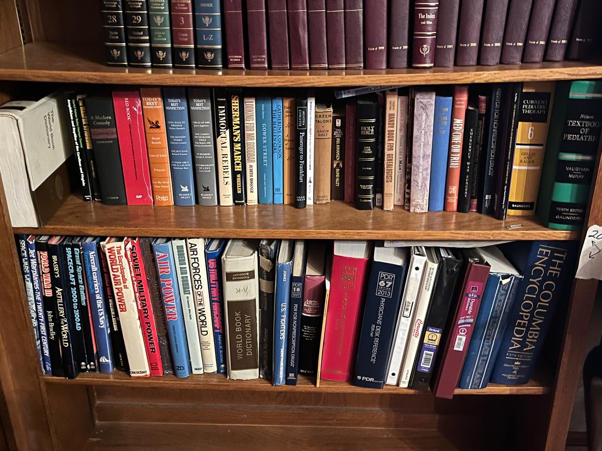 2 Shelves Of Assorted Books